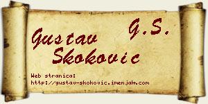 Gustav Skoković vizit kartica